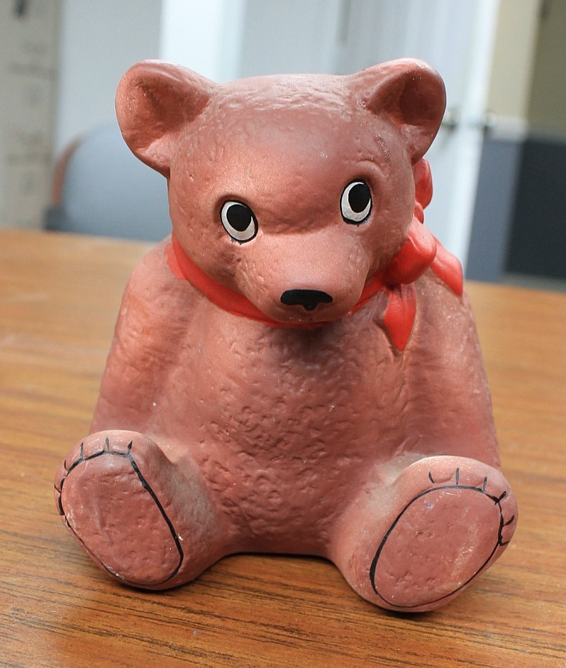Teddy Bear  Planter Ceramic 5"H