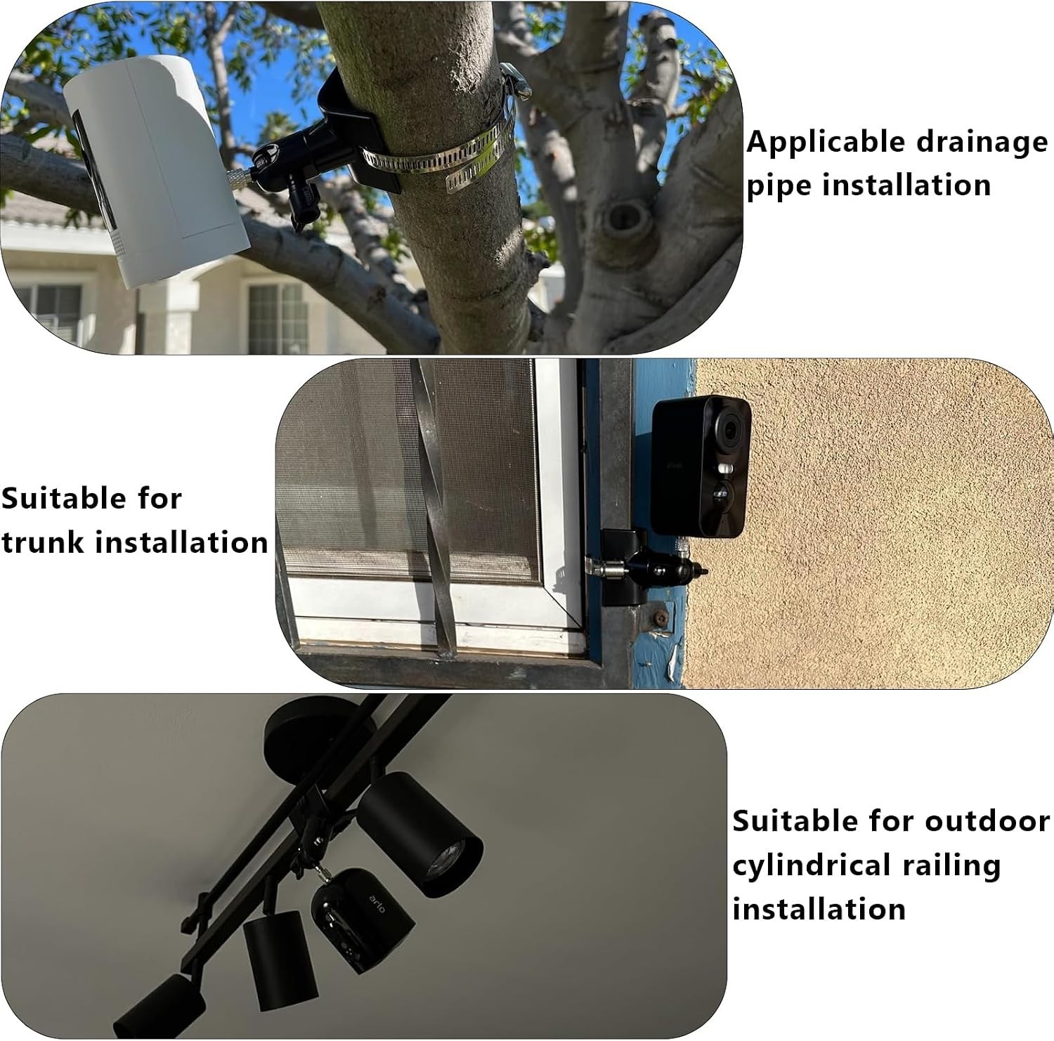 Compact & Versatile Pole Mount for Outdoor Security Cameras - Easy Installation