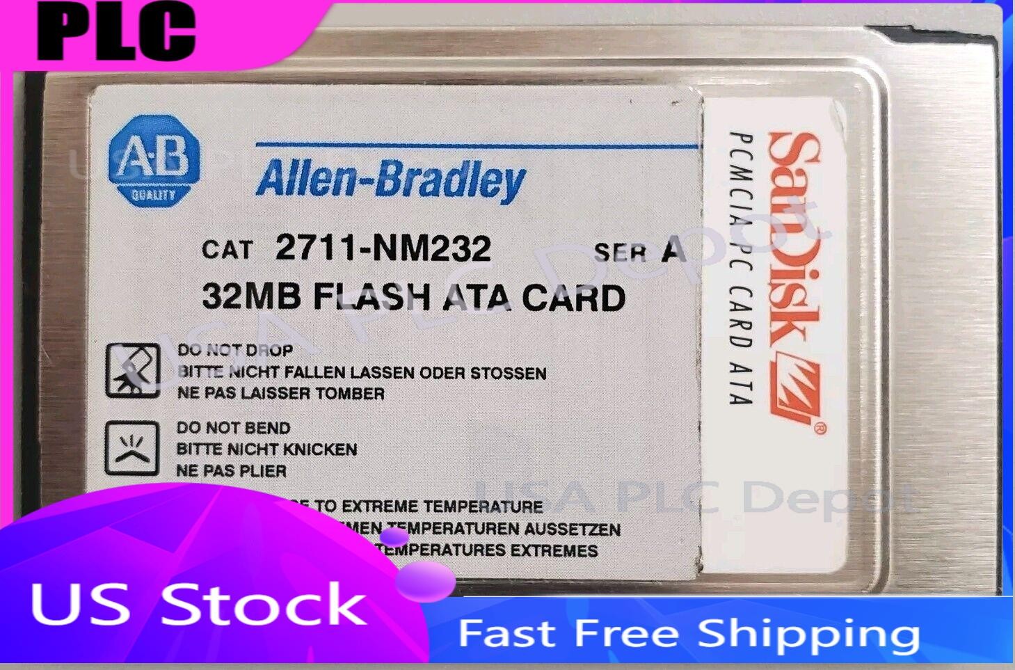 Allen Bradley 2711-NM232 Series A 32MB PCMCIA Memory Card for PanelView.