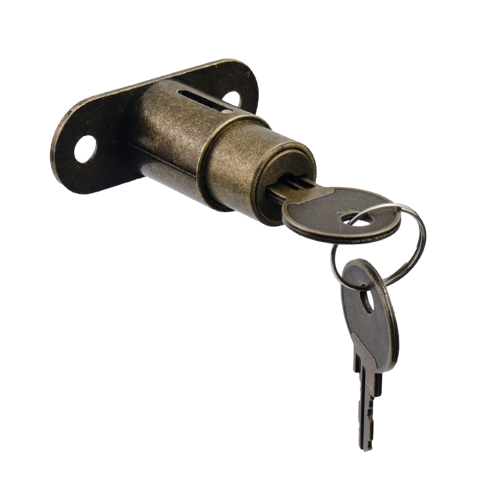 Drawer Lock,Zinc Alloy Cylindrical Cabinet Locks with Keys,Desk Locks File Ca...