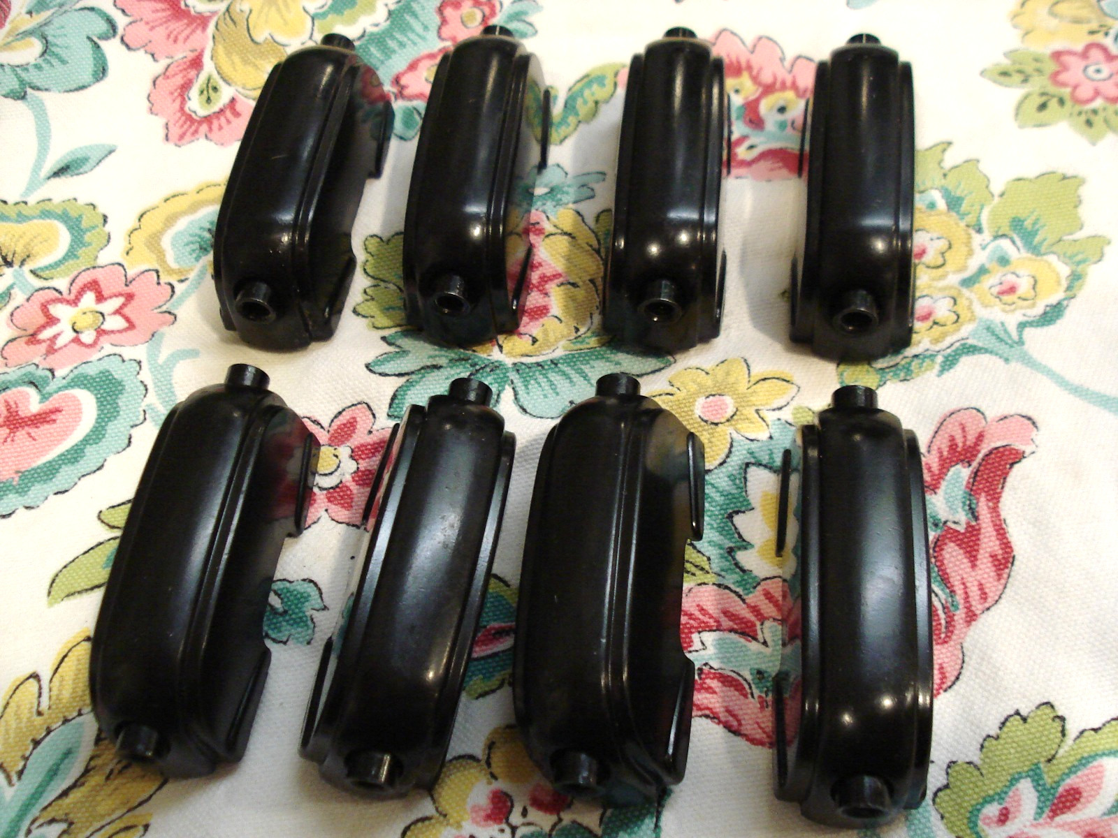 SET/Eight) '90s/'00s TAMA SNARE DRUM LUGS. BLACK MATTE. TAIWAN
