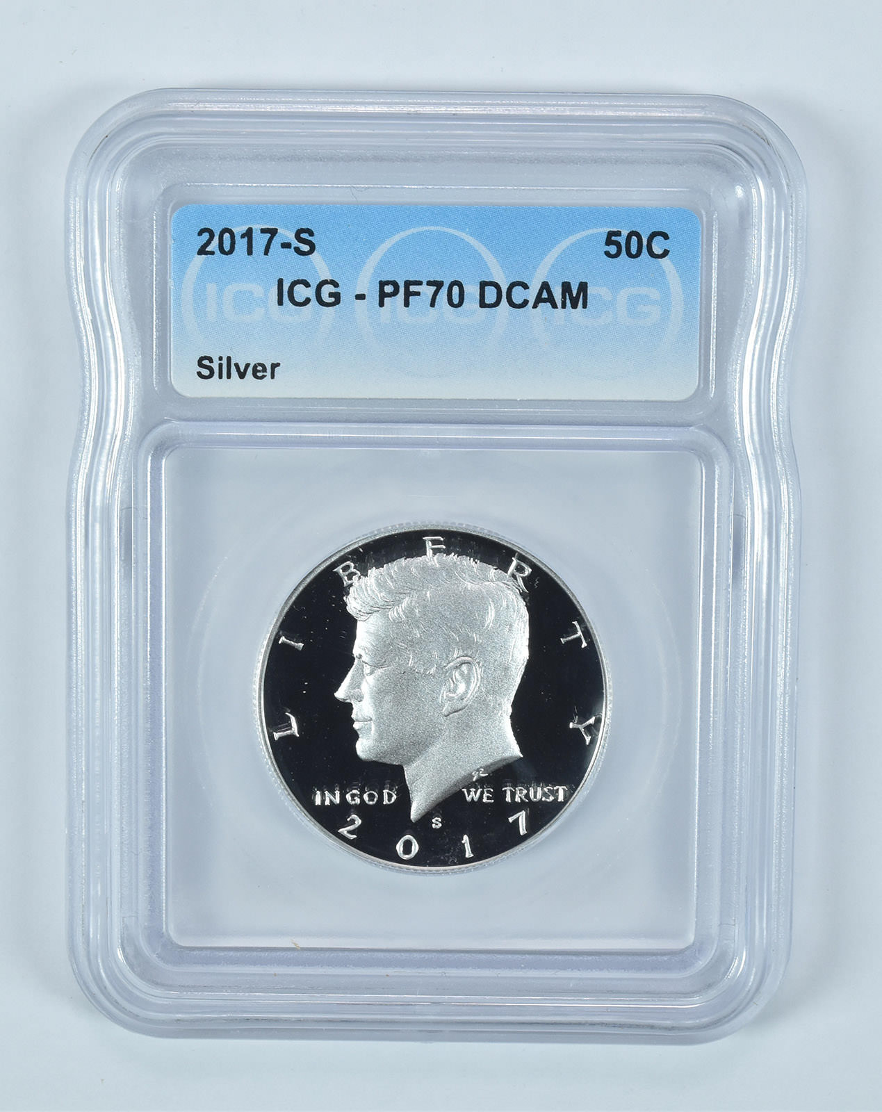 2017-S Kennedy Half Dollar Silver PR70 DCAM ICG