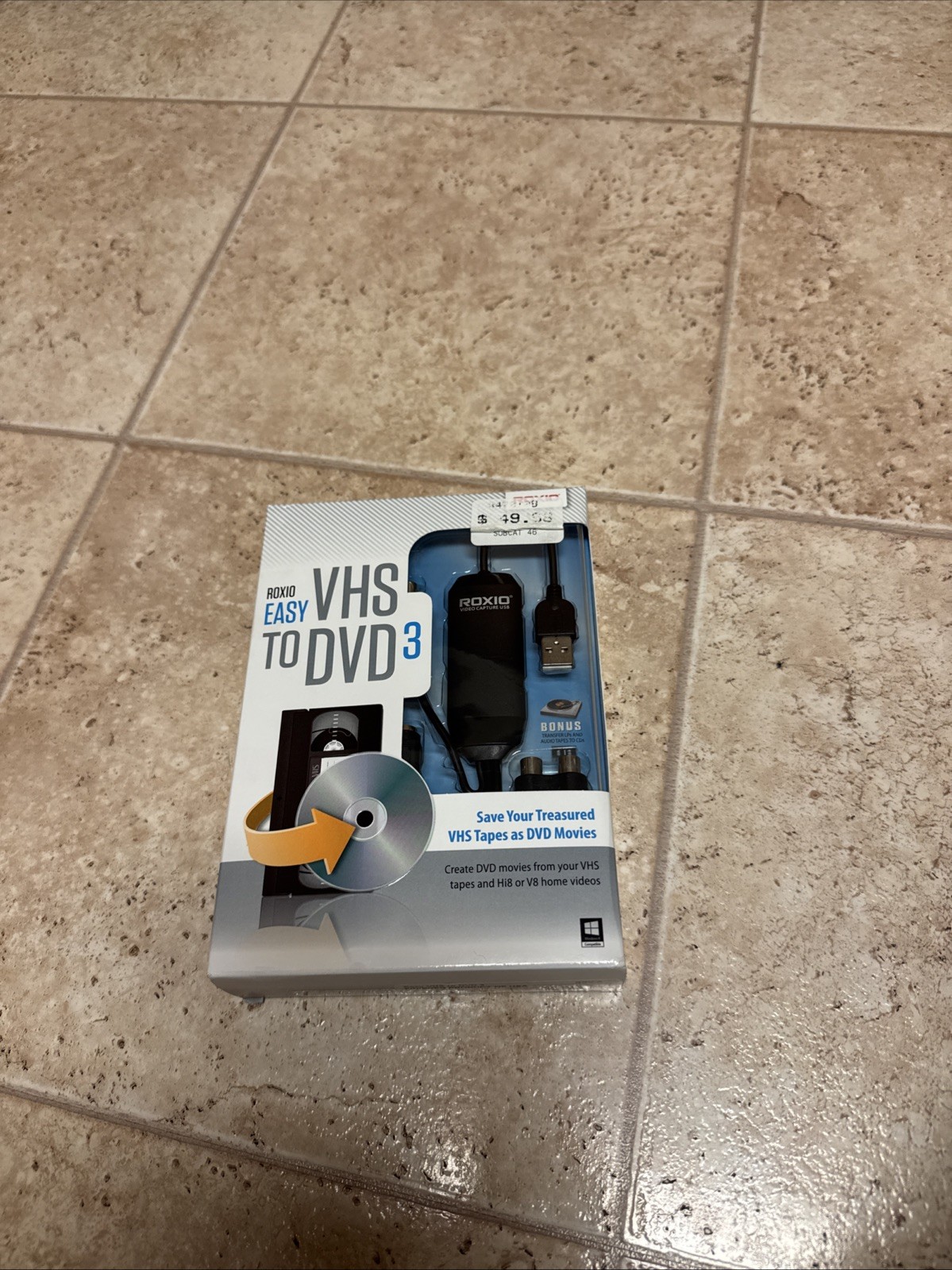 Roxio Easy VHS To DVD 3 Plus Converter- Brand New