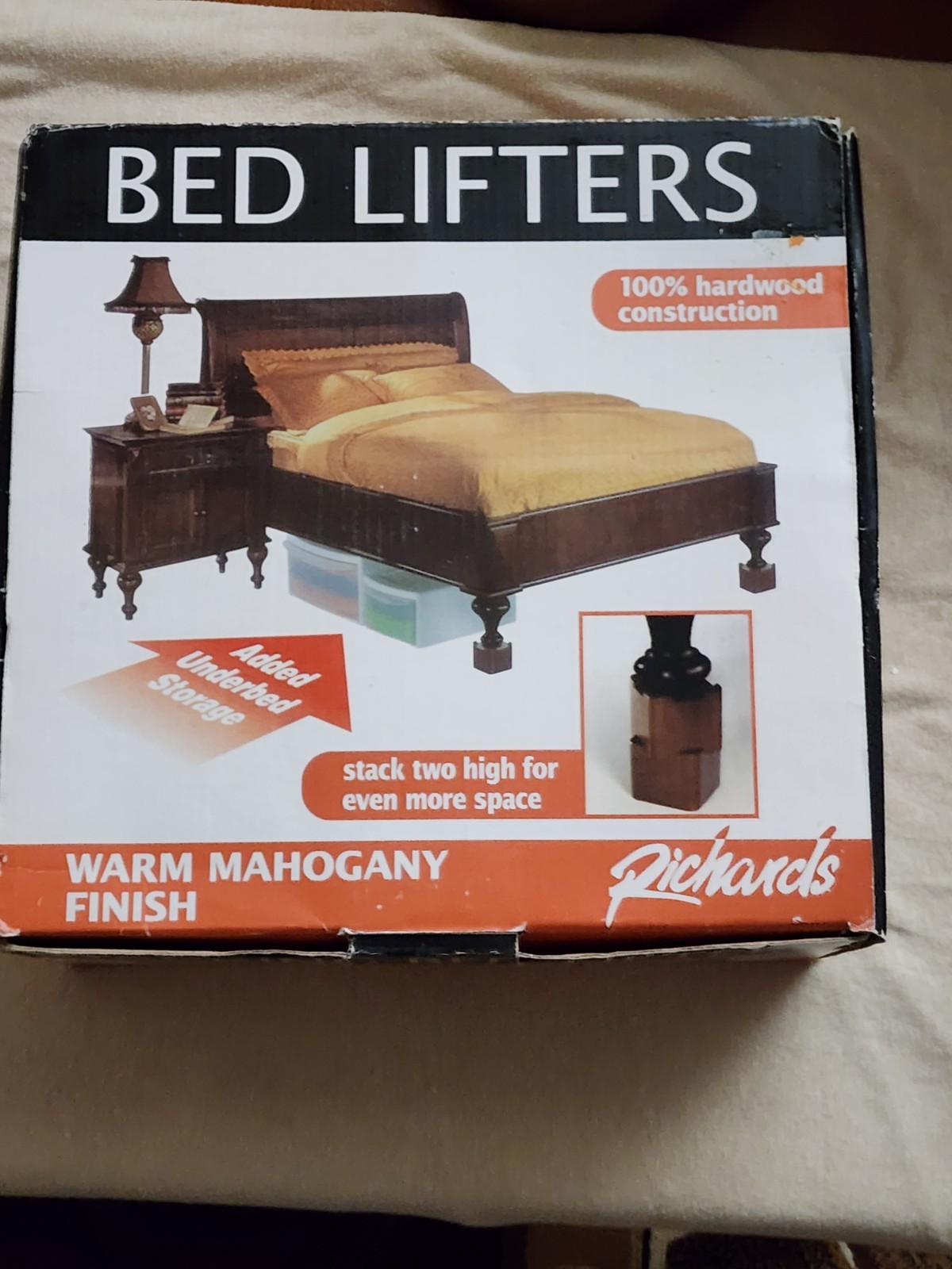 Warm Mahogany Richards Bed Lifters NIP