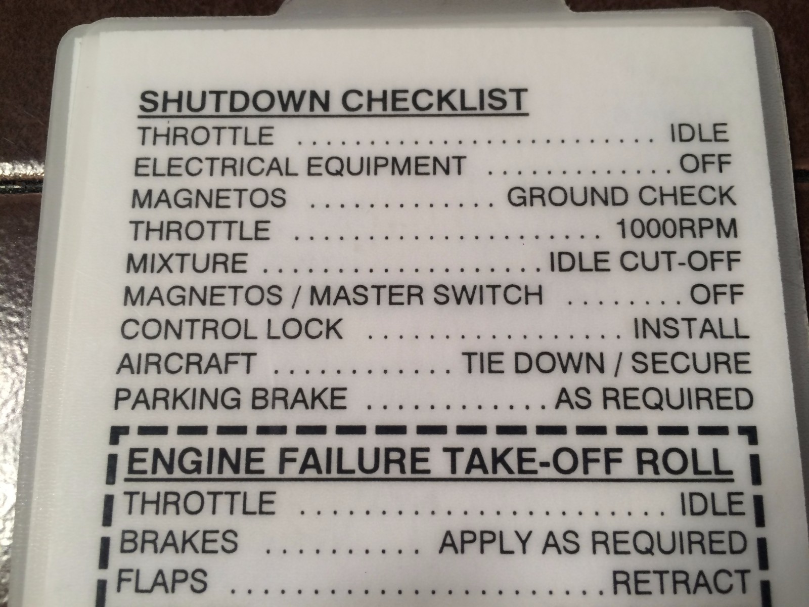 1981-1986 Cessna 172P AvTech Pocket Checklist