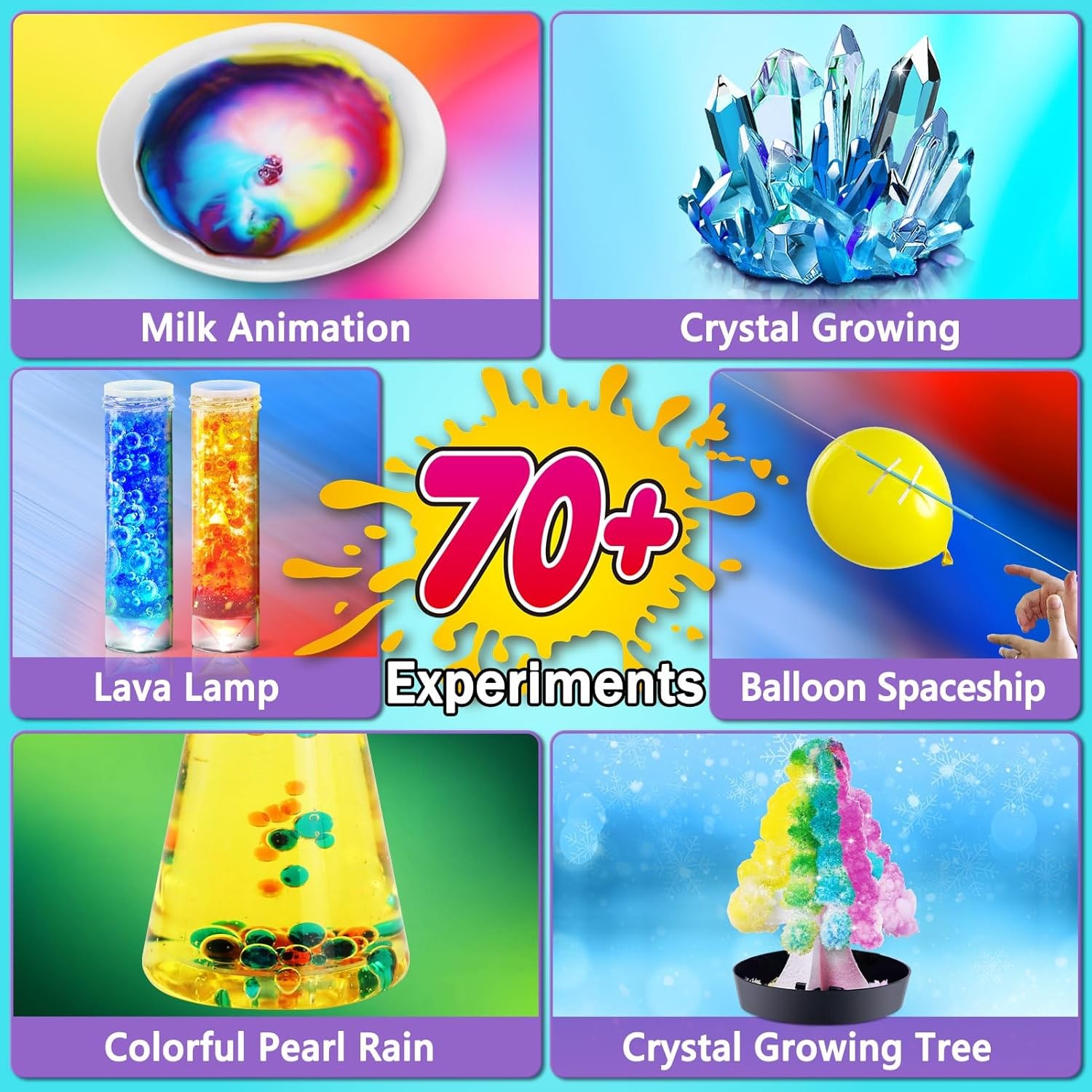 70+ Science Lab Experiments Kit - Kids STEM Activities Educational Scientist Toy