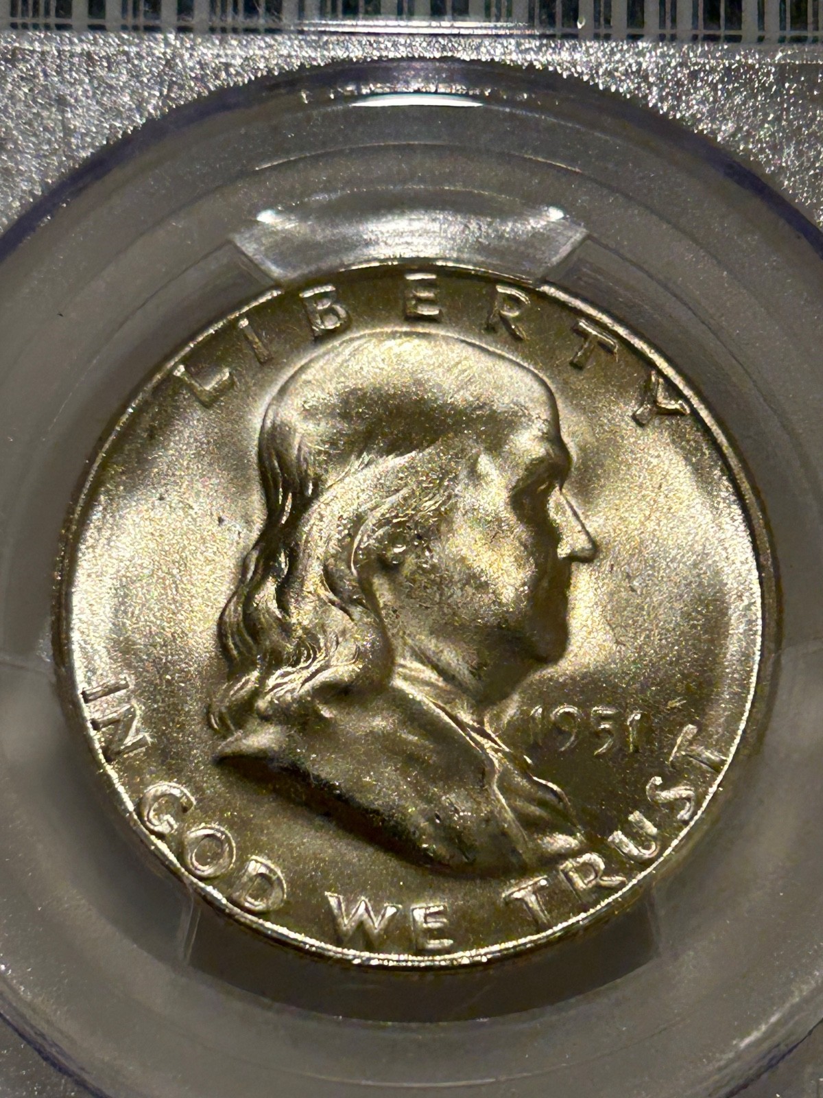1951 S Franklin Silver Half Dollar PCGS MS64 Better Date Franklin