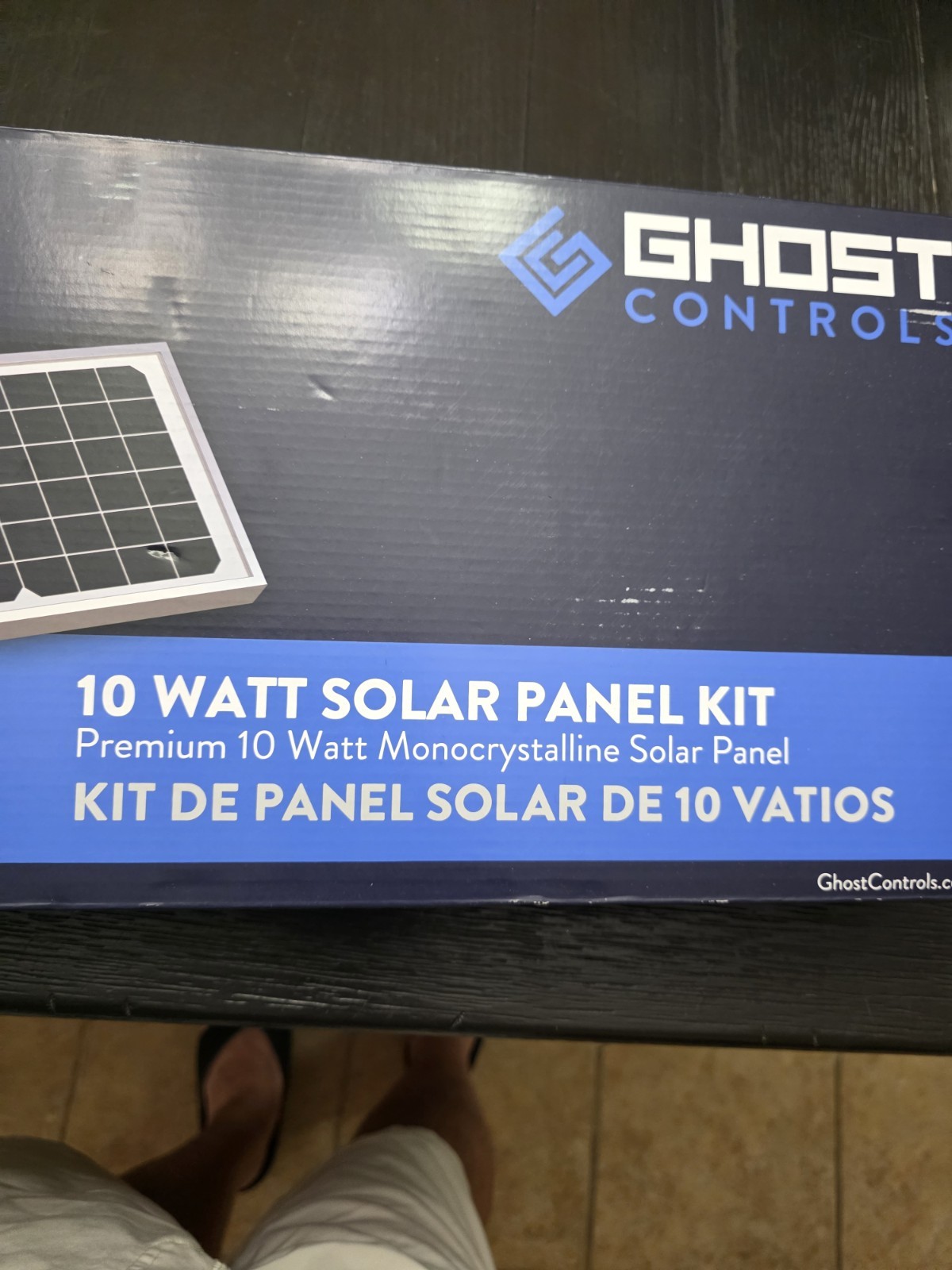 GHOST CONTROLS 10-Watt Premium Solar Panel Kit for Automatic Gate Openers