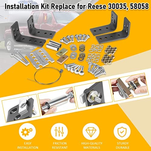 Universal Installation Kit w/Hardware and Brackets for Reese 5th Wheel Trailer