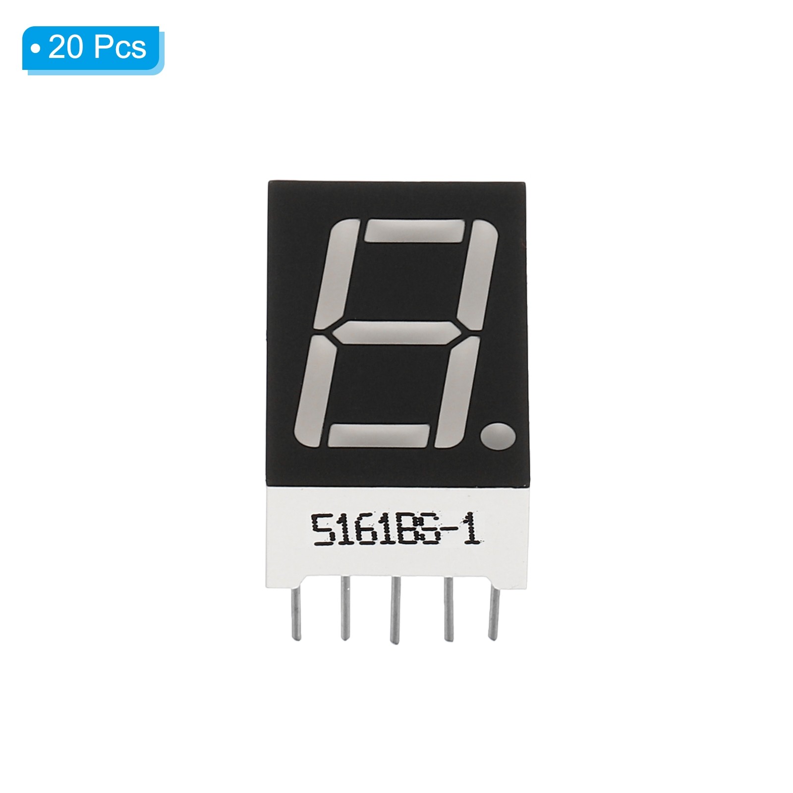 20Pcs Common Anode 7Segment 10Pin 1Bit 2.1V 0.56" LED Display Red