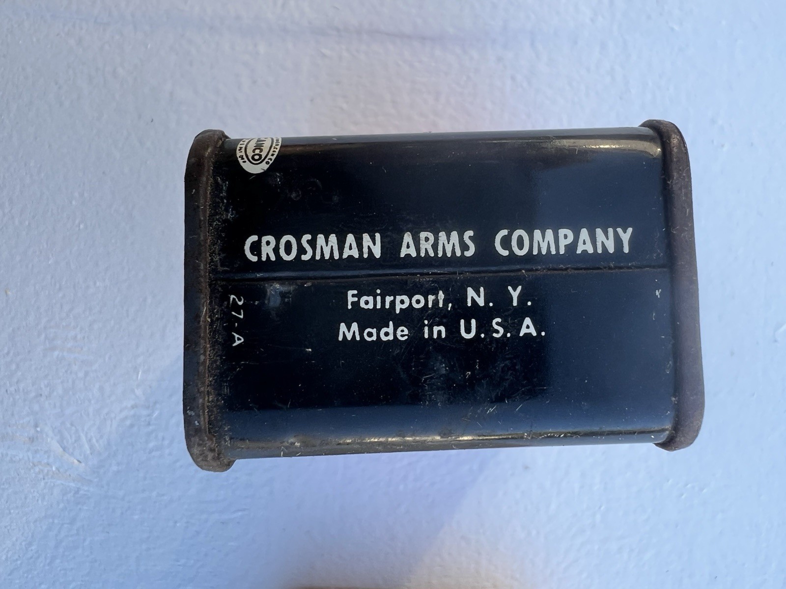 2 Vintage PELLET GUN Tins - DAISY & CROSSMAN ( Daisy still has pellets)