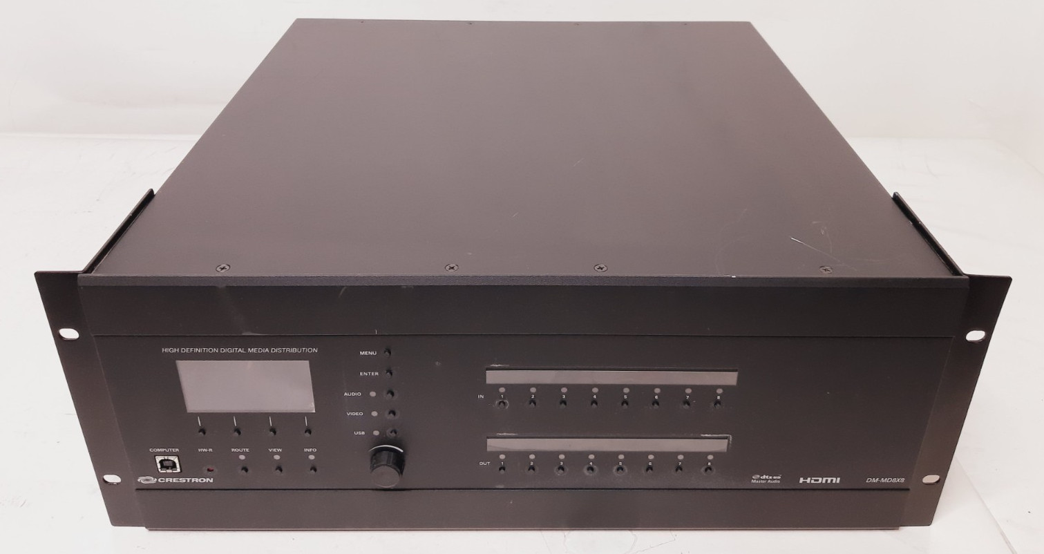 Crestron 8x8 DigitalMedia Switcher(DM-MD8X8) With 9 Modules/Cards (See Details)