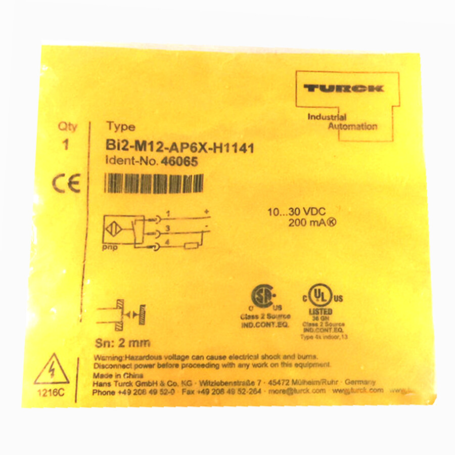 TURCK  Bi2-M12-AP6X-H1141 46065 Inductive sensor PNP