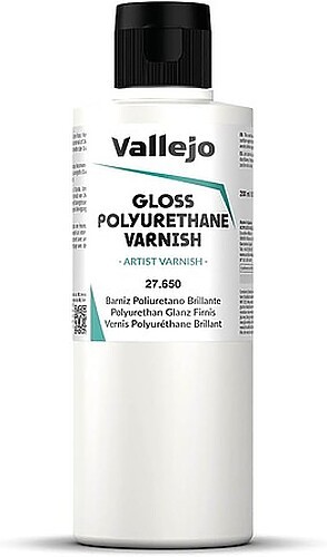 Vallejo Polyurethane Gloss Varnish 200ml (1) - Hobby and Model Acrylic Paint