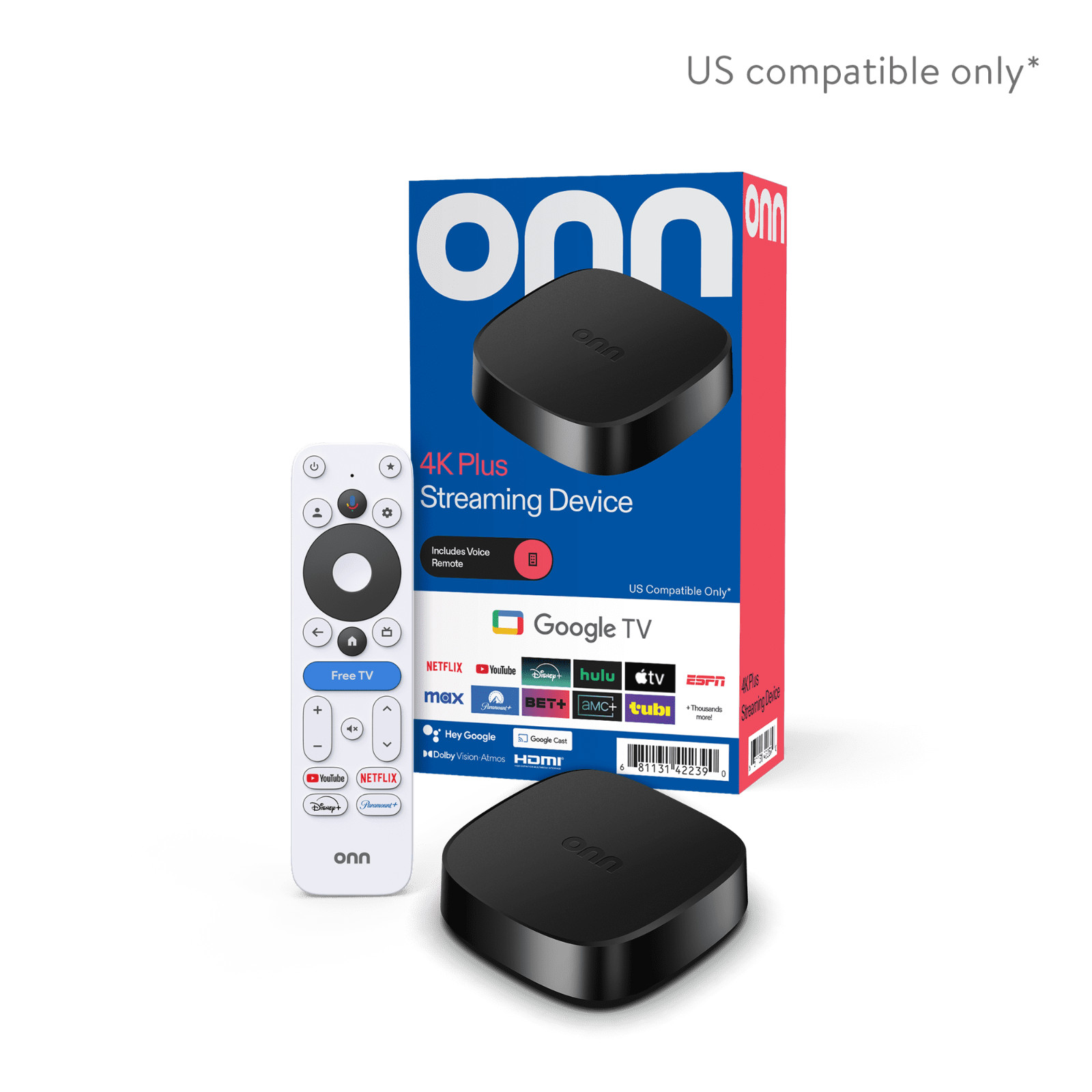 onn 4K Plus Google TV Streaming Device 16GB Dolby Atmos (FREESHIP)