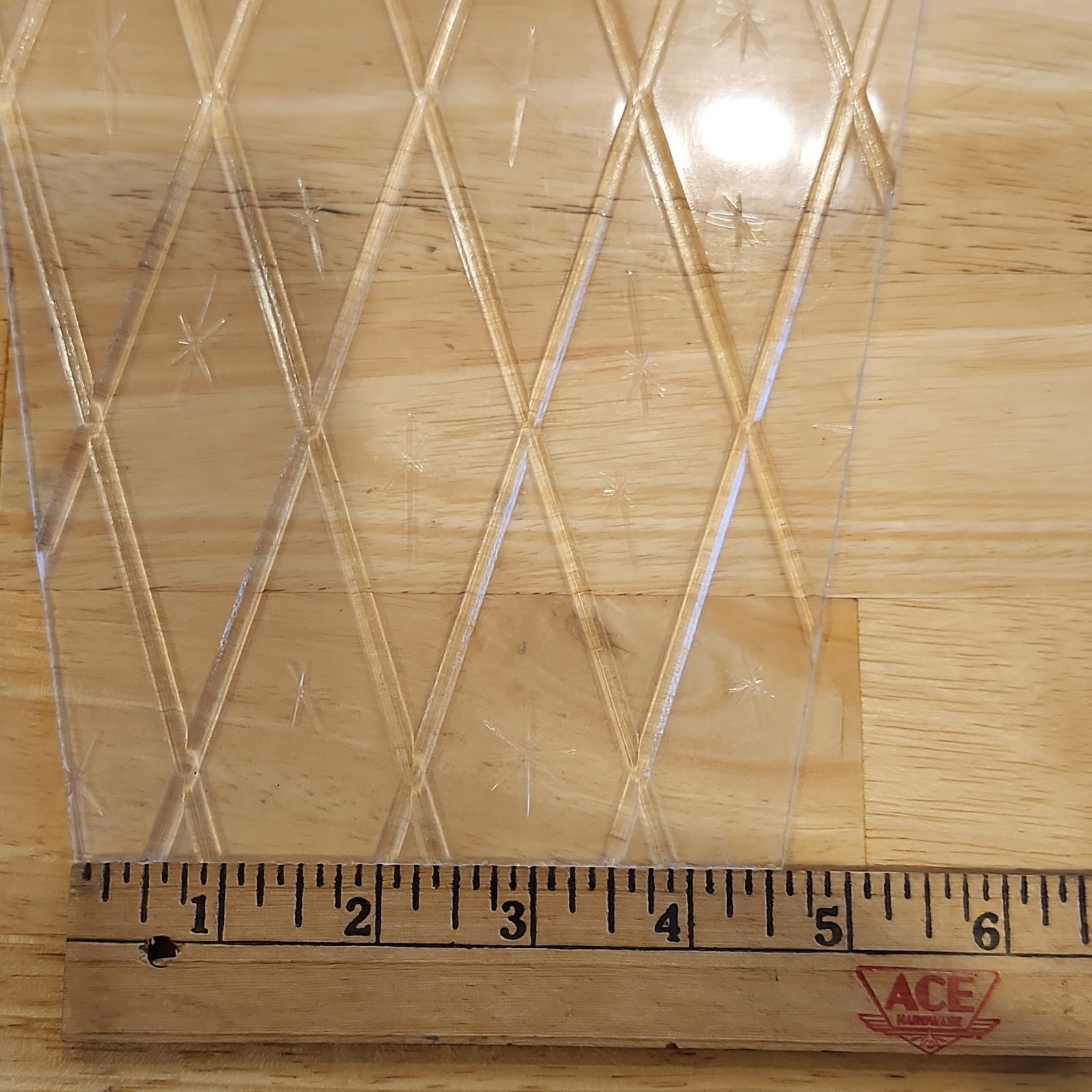 Clear Plastic with Diamond and Star Pattern, Various Sizes outdoor light panels