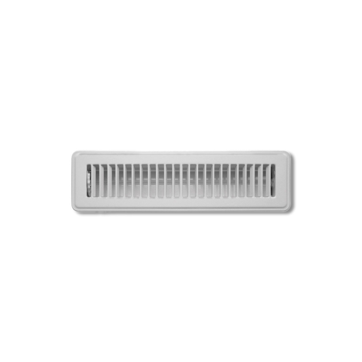 Tru Aire 2 in X 12 in 2-Way Powder Coat White Steel Floor Register C150MWT02X12