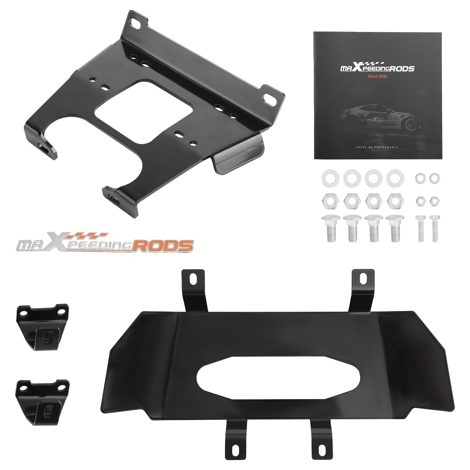 UTV Winch Mount FOR 2020-UP Polaris RZR XP (Base/LE/Premium/Ultimate/Sport )