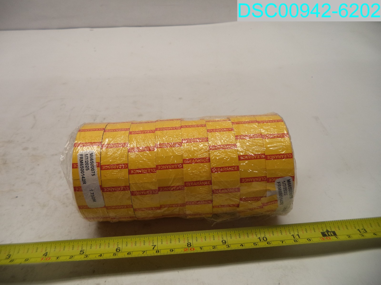 QTY=8 Rolls: M66500075 8,000 "CLERANCE Yellow/Red labels