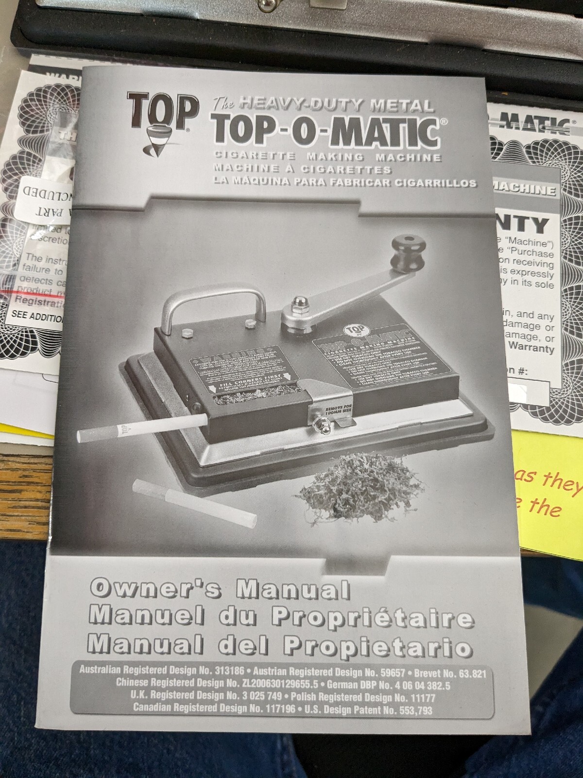 EXTRAS! Top-O-Matic Cigarette Rolling Machines !Charity!