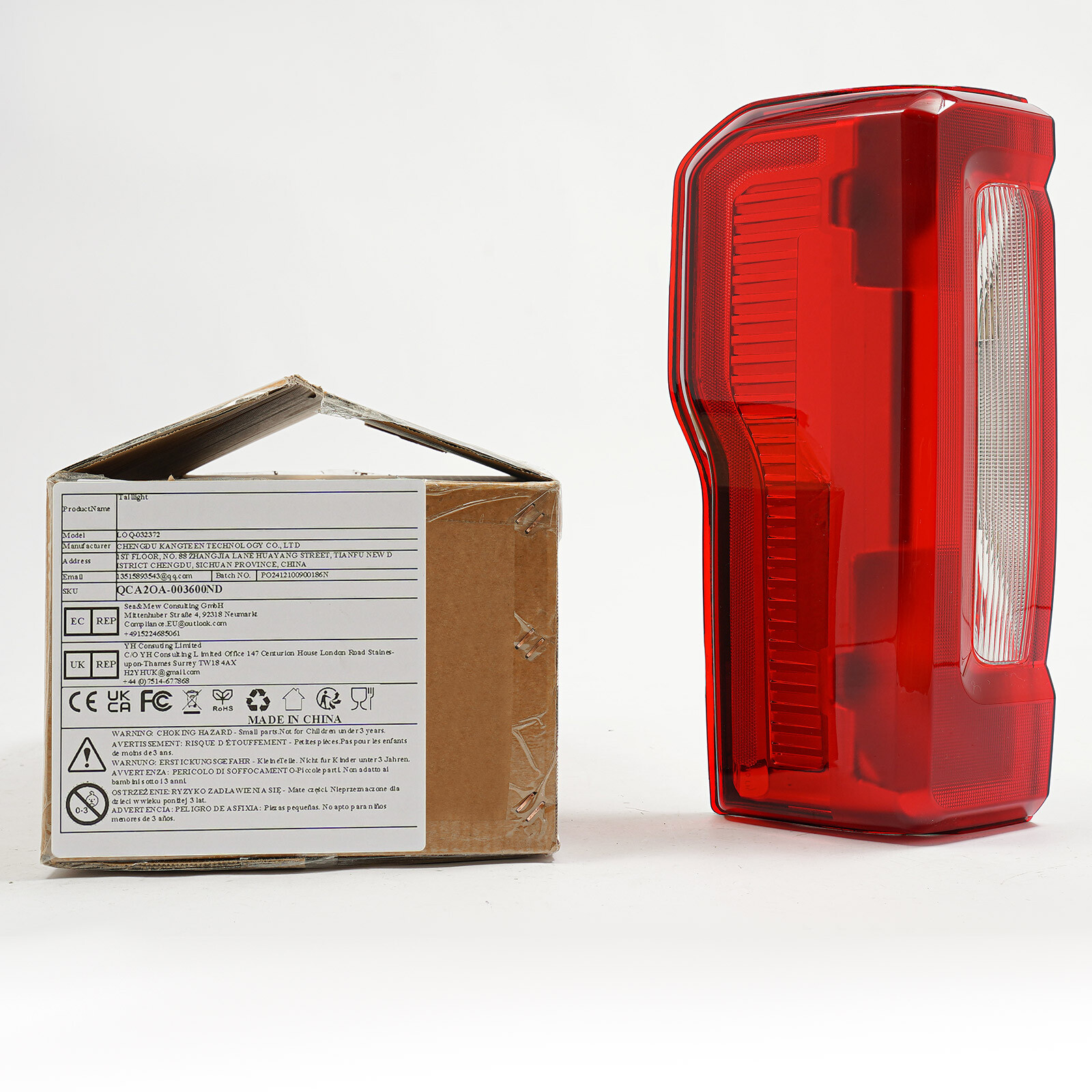 Left Halogen Tail Light Assembly for 2023-2024 Ford F250 F350 SUPER DUTY