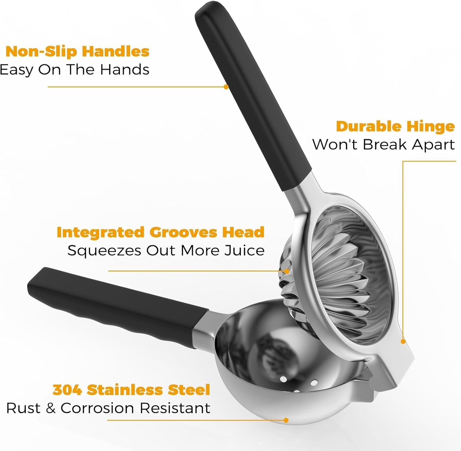 Large Manual Citrus Press Juicer - Ergonomic Design for Maximum Juice Yield