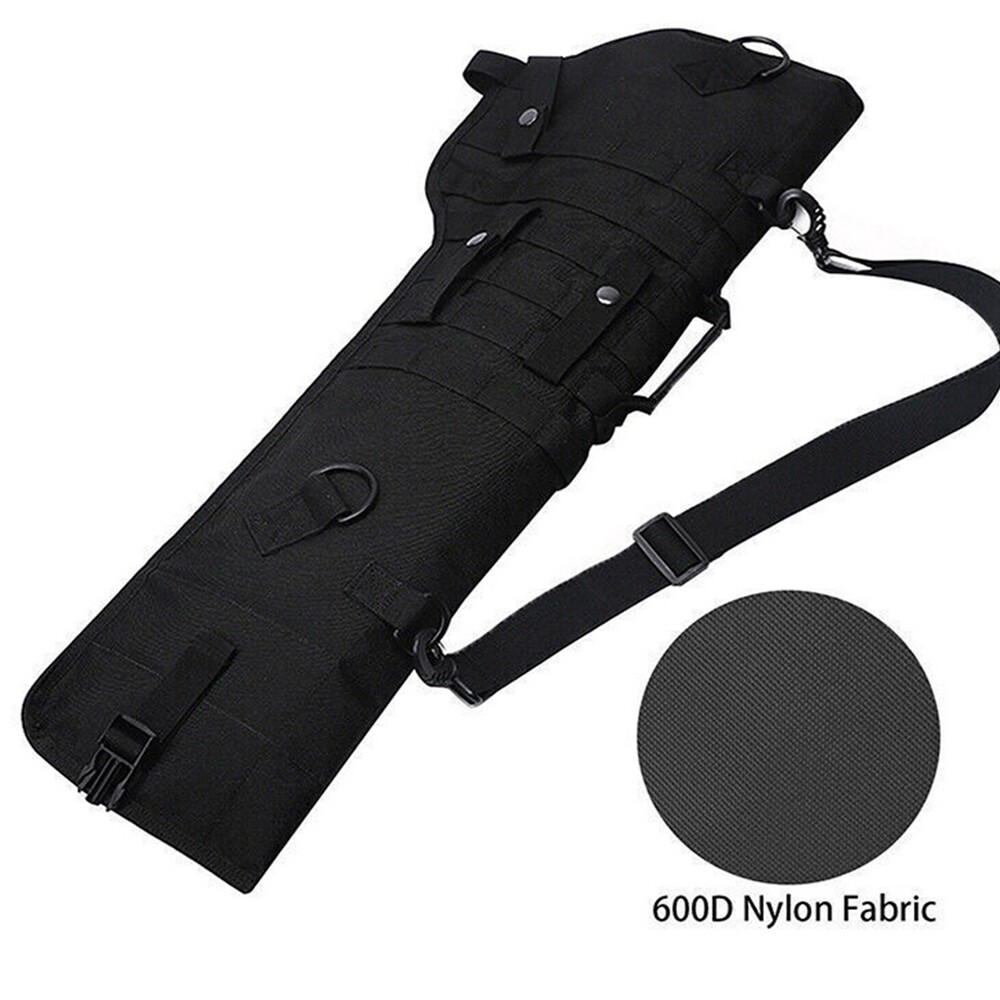 Tactical Rifle Sling Bag Molle Shotgun Scabbard Holster Case For Hunting BlacK