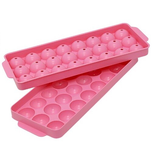 Gourmac Ice Ball Tray, Large, Pink (324PK)