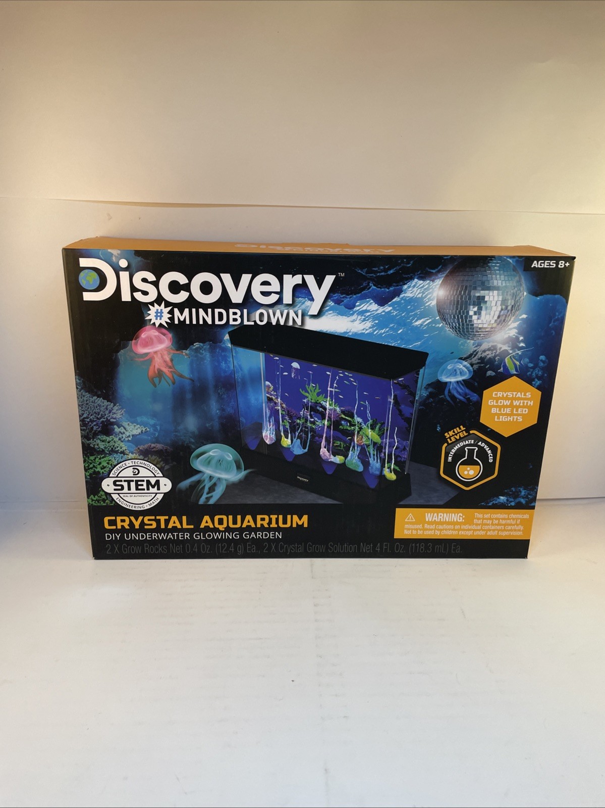 Discovery Mindblown CRYSTAL AQUARIUM DIY Underwater Glowing Garden - NEW