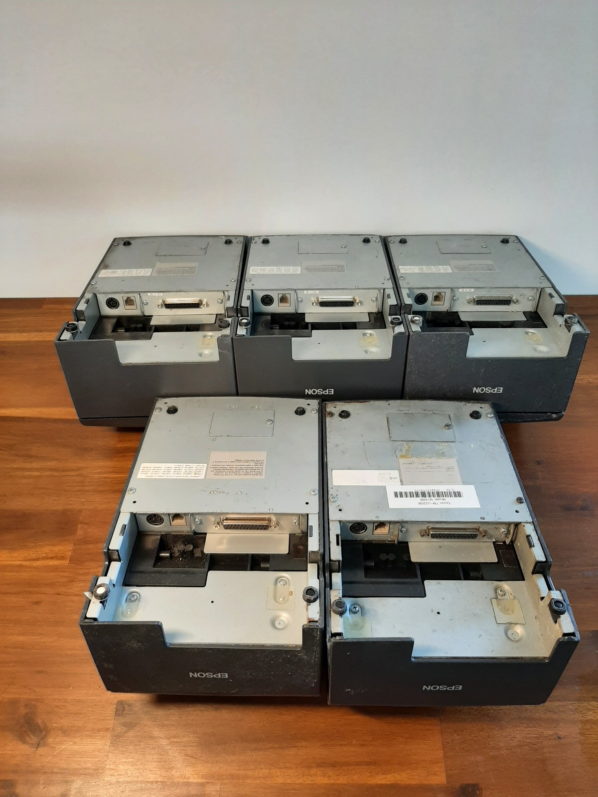 Lot of 5 Tested Working Epson TM-U220B Receipt Kitchen Printers Point of Sale SI