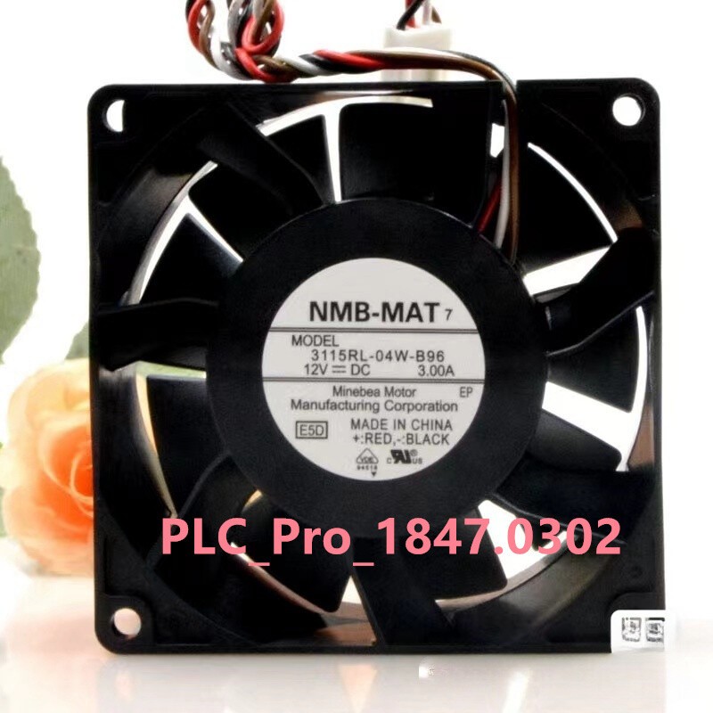 1PC NMB-MAT 3115RL-04W-B96 PWM Case Cooling Fan 12V 3A 8038 4-PIN