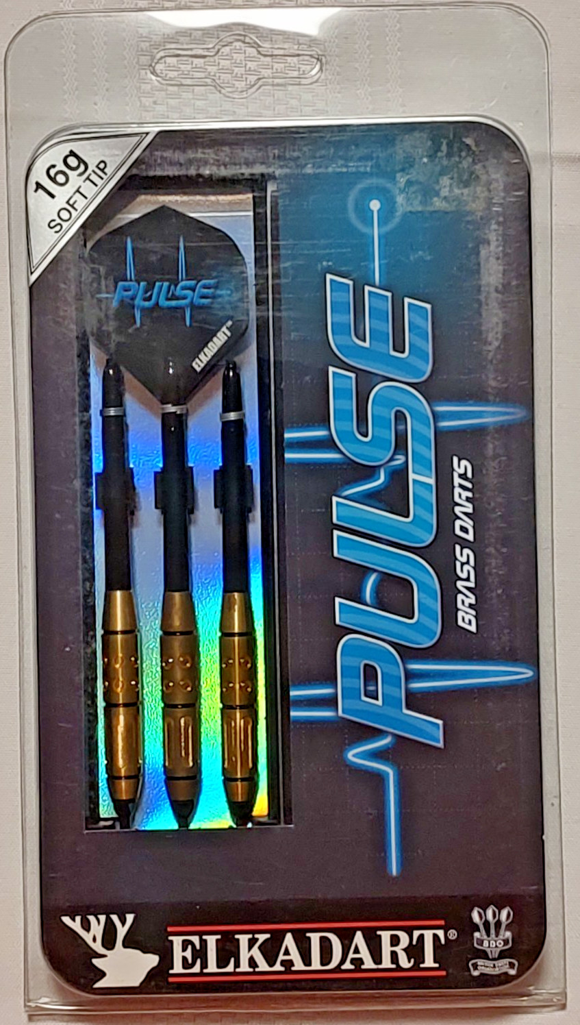 Elkadart Pulse Soft Tip Dart Set 20-1100 - 16gm, Brass