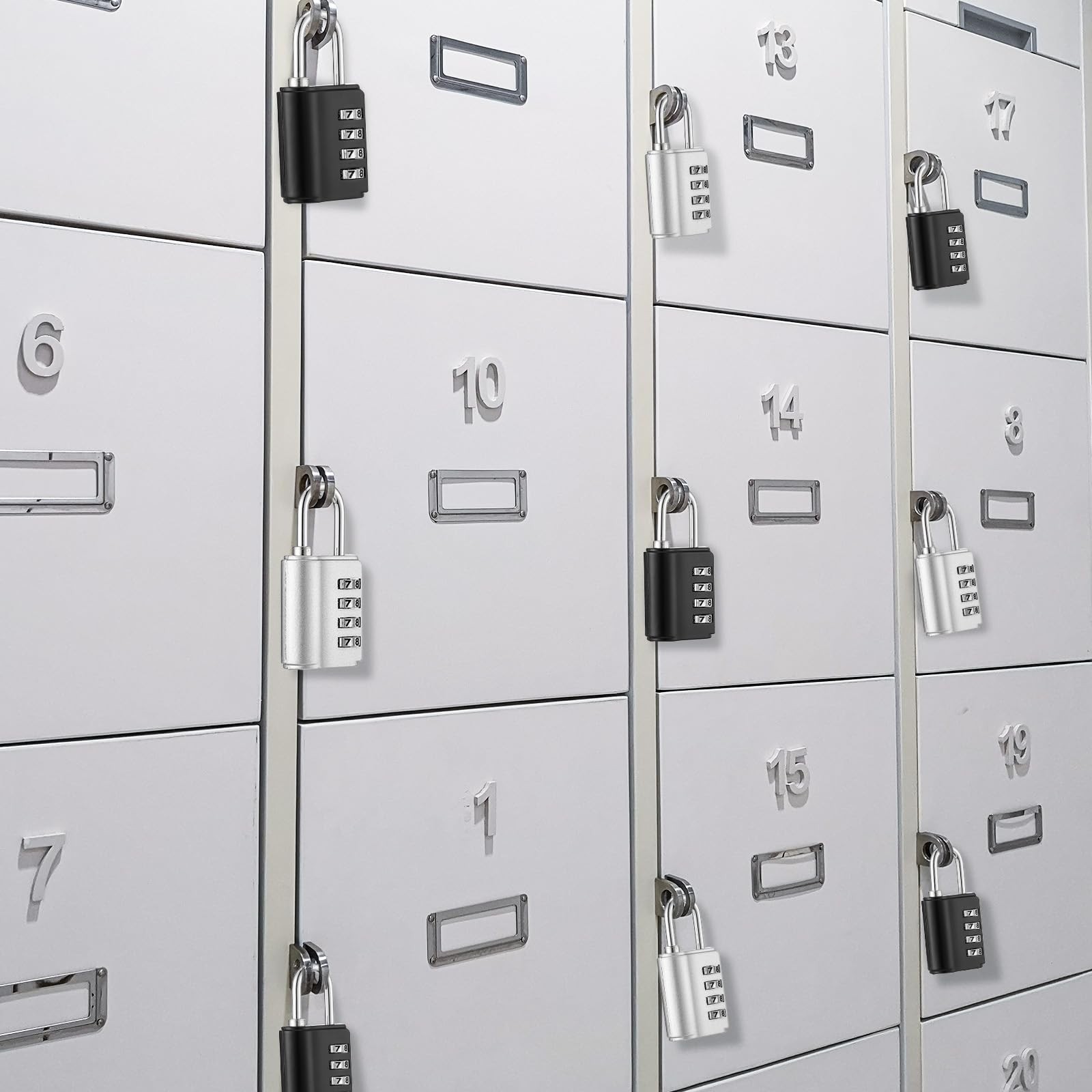 Kenning Combination Padlock 4 Digit Combination Lock Keys Locker Resetable