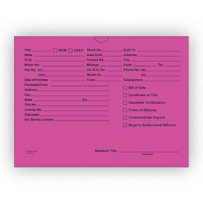 100 Fuchsia Printed Vehicle Automobile Deal Jackets For Your Dealership DSA-546