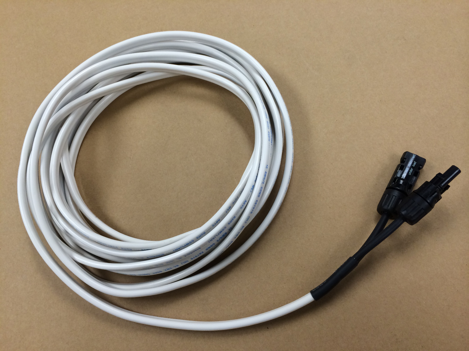 Marine Solar Cable w/ MC4 12 Gauge 10-100 ft 12/2 BOAT 12 Awg Custom FreeShip
