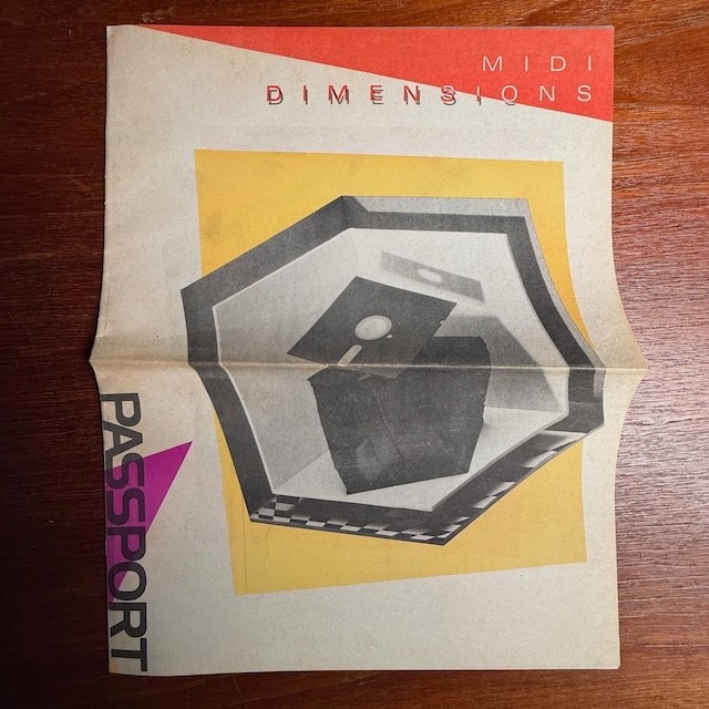 VINTAGE PASSPORT MIDI DIMENSIONS INFORMATIONAL NEWSPAPER BROCHURE