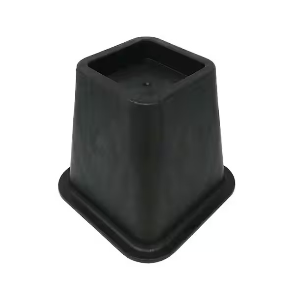 6 Inch Bed Risers 4-Pack Durable Heavy Duty Construction Ensures Black New