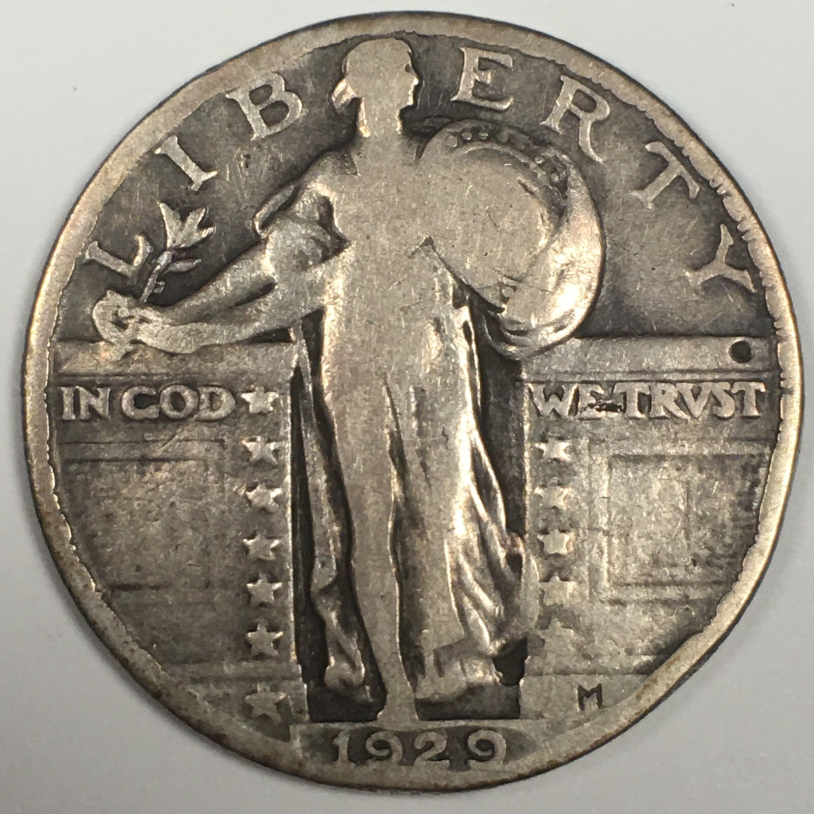 1929 Standing Liberty Quarter -  Very Good (VG) KM#145 - 4438