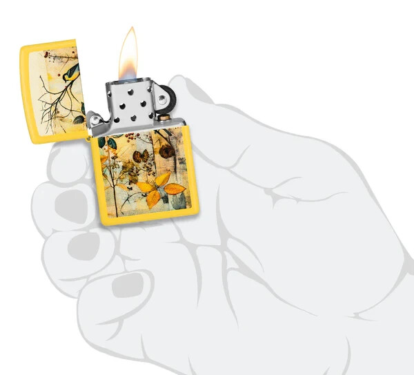 Zippo Scrapbook Bird Design Color Image Sunflower 46580