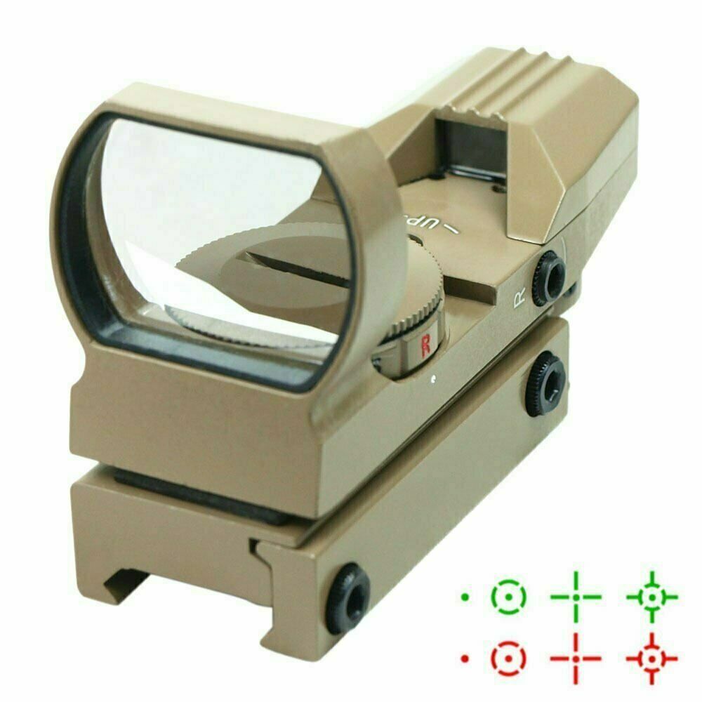 Red / Green Tatical Reflex Holographic Sight Scope 4 Reticles for Picatinny Rail
