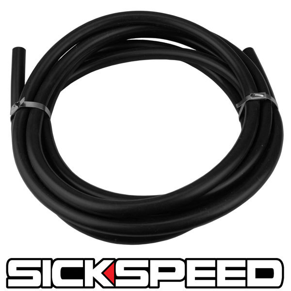3 METERS BLACK SILICONE HOSE FOR HIGH TEMP VACUUM ENGINE BAY DRESS UP 8MM AIR A