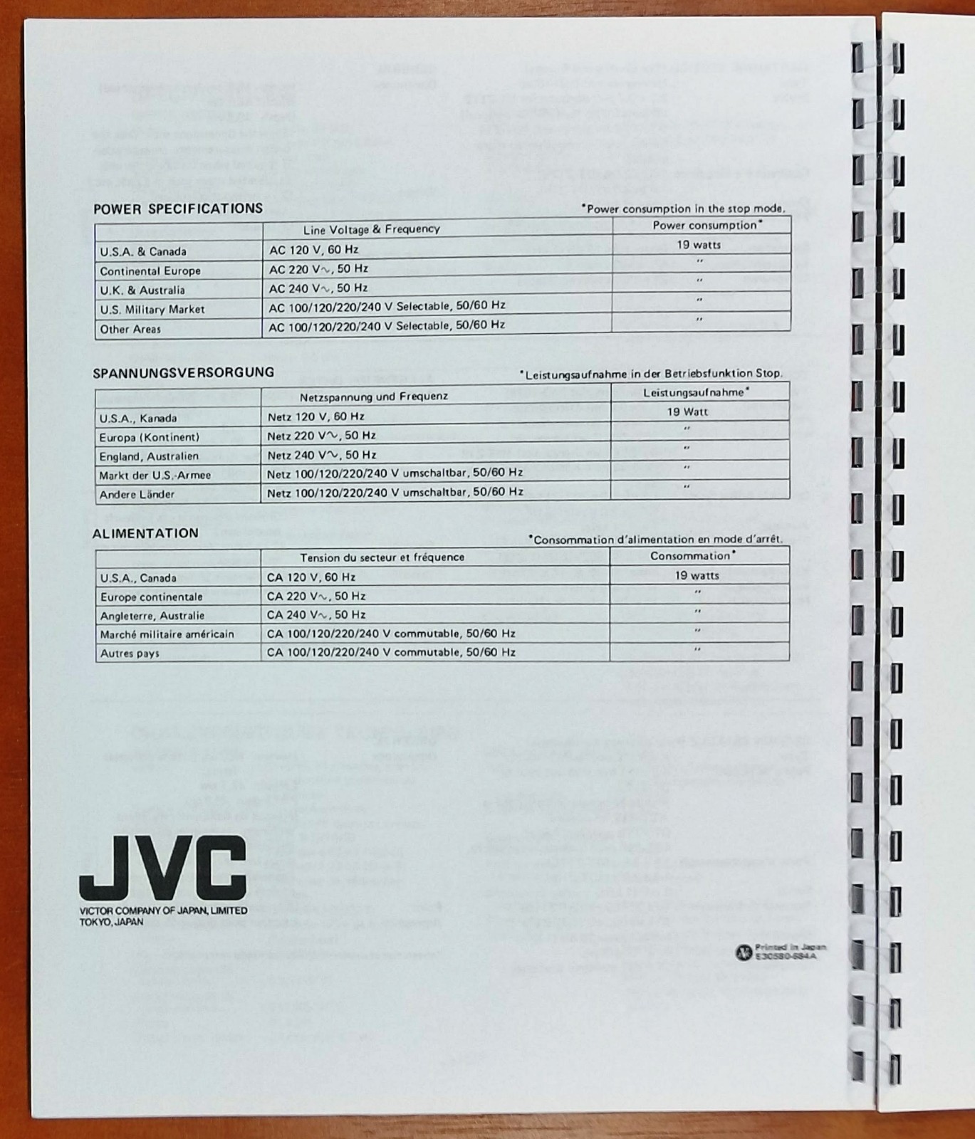 JVC QL-A7 Turntable Owners Manual