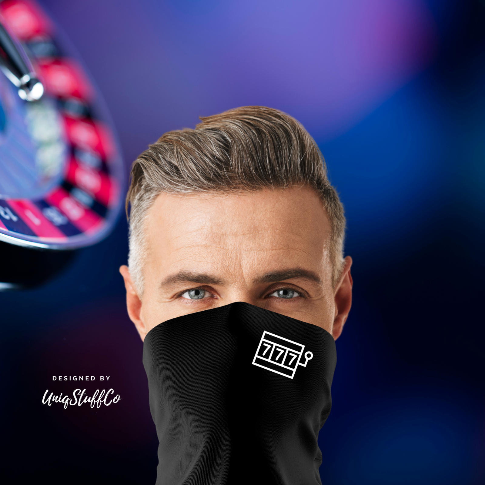 Casino Jackpot Neck Gaiter Reusable Washable Neck Gaiter