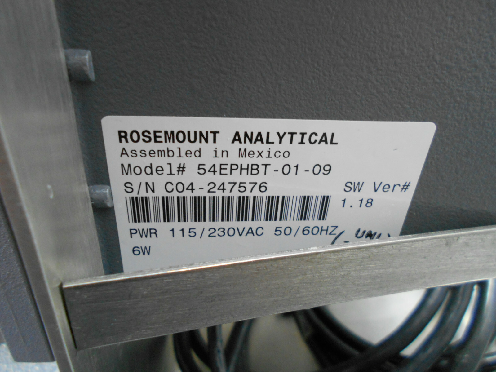 ROSEMOUNT 54EPHBT-01-09 BROADLEY TECHNOLOGIES MODEL 40 pH/ORP ANALYZER/CONTROL