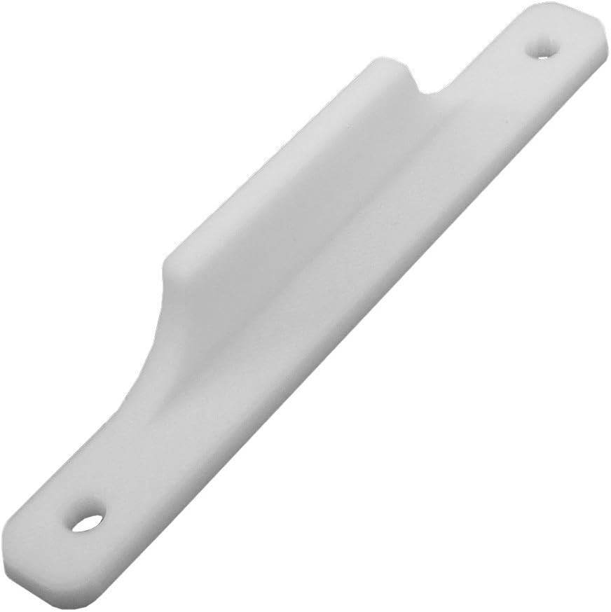 (White) Sliding Screen Door Pull Handle Replacement 3 1/2 inch Hole Width