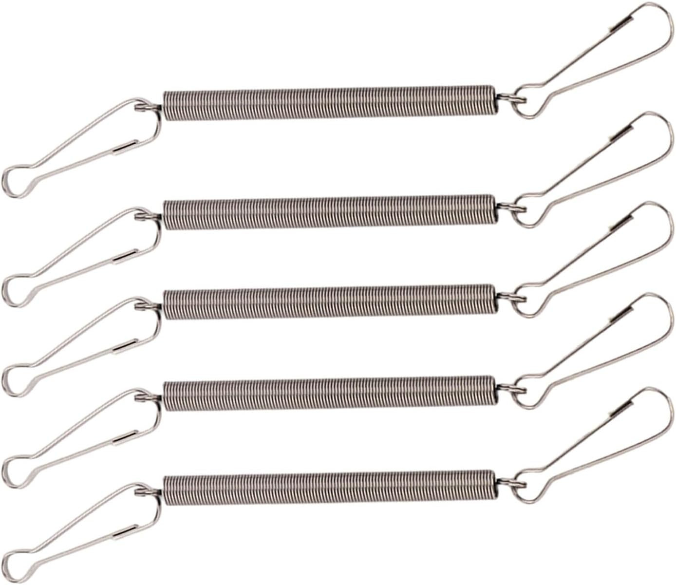 3.1In Spring with Clips Metal Springs 2 Clips Cage Accessories for Small Animal