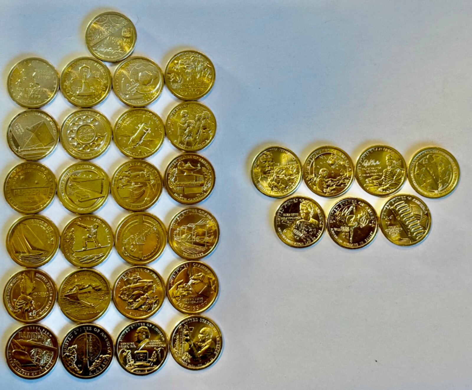 2018 -2025 + 2026 41 Coin P Mint Unc Set with 9 Sacagawea +32 Innovation Dollars