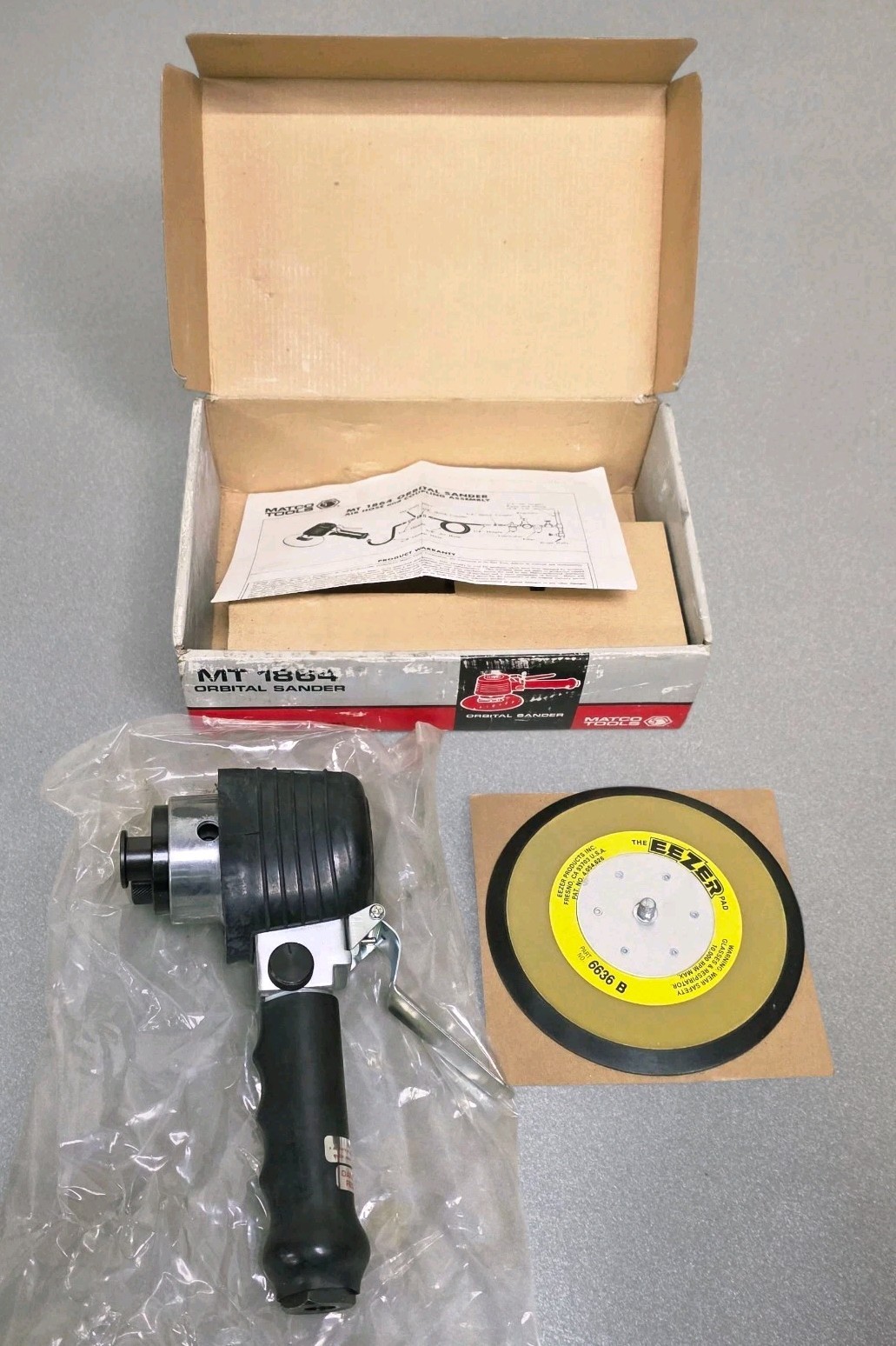 Matco Tools MT-1864 Dual Action Air Pneumatic Sander NEW