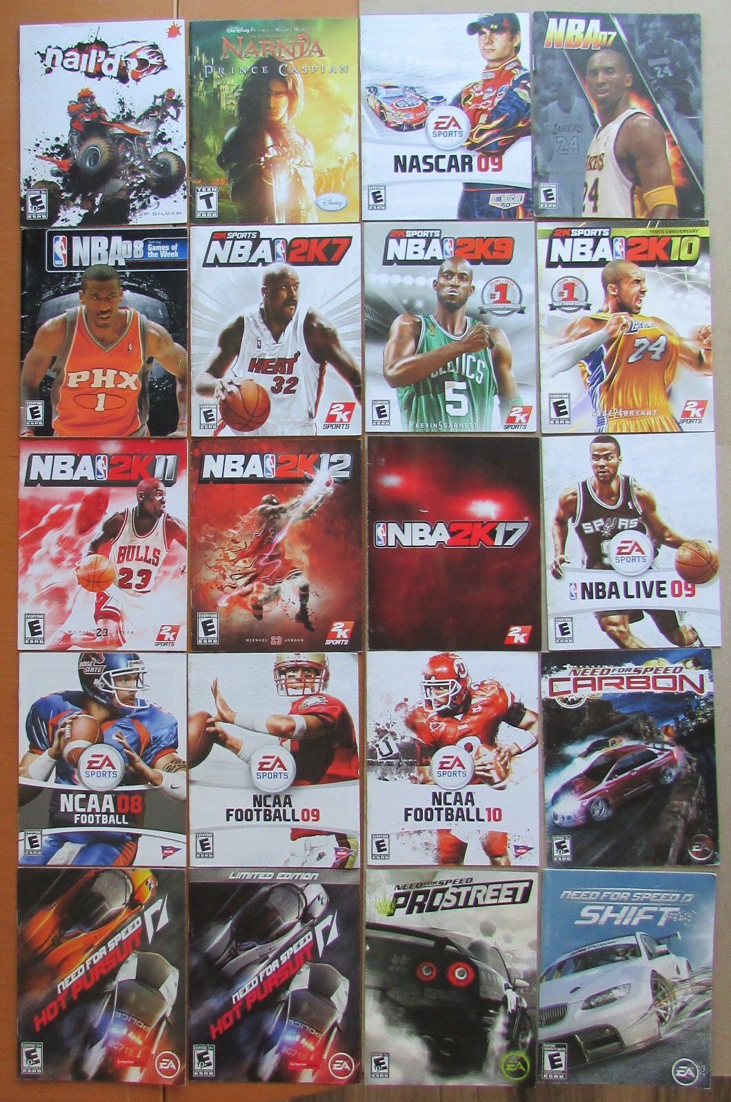 PlayStation 3 PS3 instruction manuals N thru Z - you pick - free shipping!