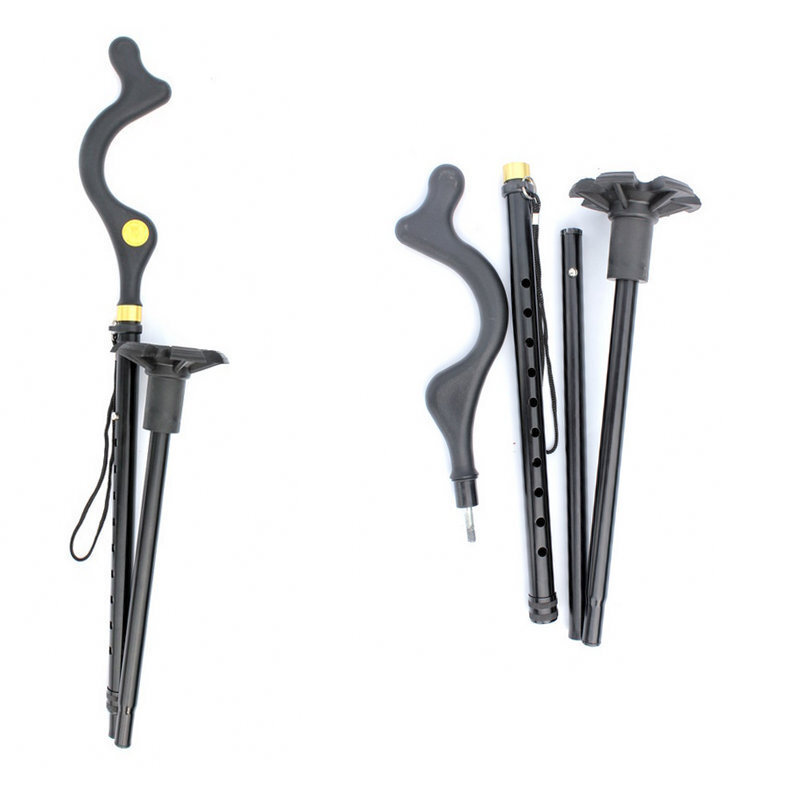10 Levels Adjustable Collapsible Posture Correcting Cane Foldable Walking Cane